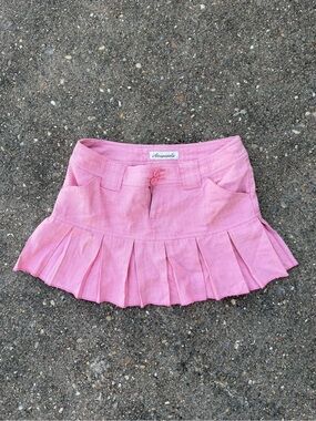 Aeropostale Pink Pleated Mini Skirt
